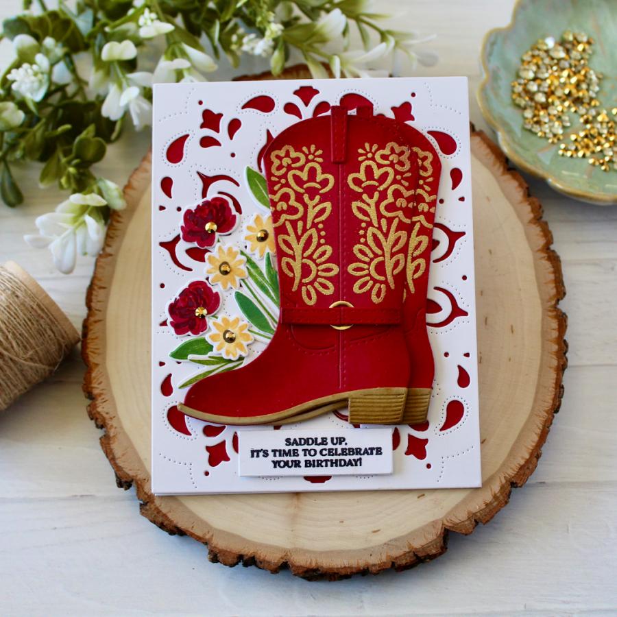 In Stitches: Cowboy Boot Stencil Collection (set of 3)