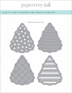 Love to Layer: Christmas Tree Stencil Collection (set of 4)