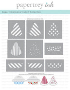 Sweet Americana Stencil Collection (set of 9)