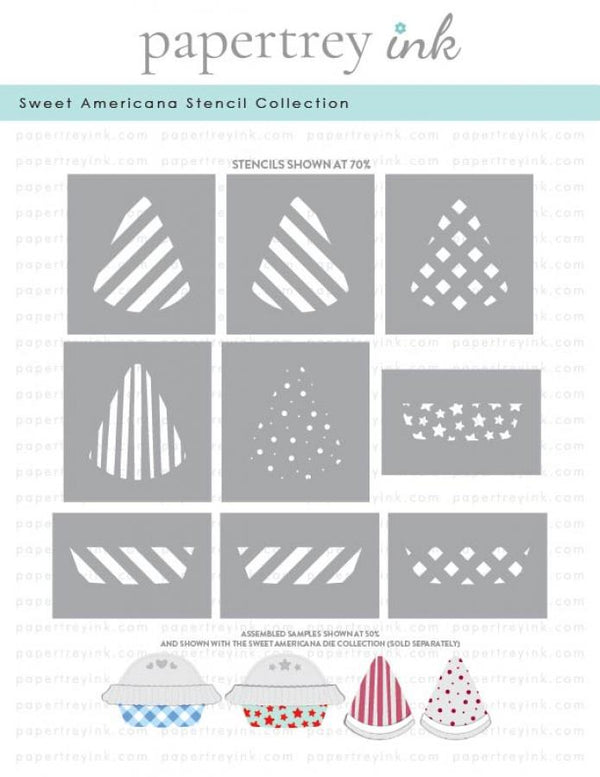 Sweet Americana Stencil Collection (set of 9)