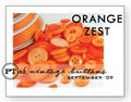 Orange Zest Vintage Buttons